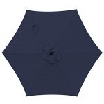 7.5 Ft Navy Blue Patio Umbrella with Tilt