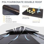 12x12 Double Roof Outdoor Hardtop Gazebo - Beige