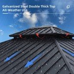 Purple Leaf 12' x 14' Outdoor Hardtop Gazebo