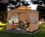 ABCCANOPY 10x10 Screened Patio Gazebo - Beige