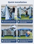 DEERFAMY 12.5x12.5ft Pop Up Gazebo Tent