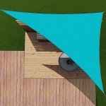 Turquoise Waterproof Triangle Shade Sail Canopy