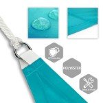 Turquoise Waterproof Triangle Shade Sail Canopy