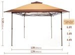 Instant Pop-Up Patio Gazebo with Netting Sidewalls