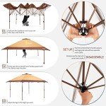 Instant Pop-Up Patio Gazebo with Netting Sidewalls