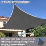 Rectangle Sun Shade Sail 12x16FT - Dark Grey