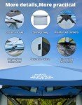 DEERFAMY 12.5x12.5ft Pop Up Gazebo Tent