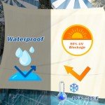 Waterproof 10'x13' Sun Shade Sail Canopy