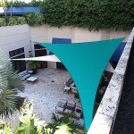 Turquoise Waterproof Triangle Shade Sail Canopy