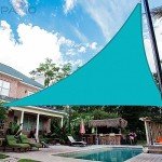Turquoise Waterproof Triangle Shade Sail Canopy