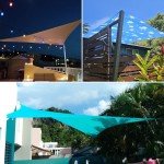 Turquoise Waterproof Triangle Shade Sail Canopy