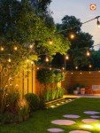 Addlon 30-Bulb Outdoor String Lights, Warm Yellow