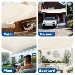 Waterproof 10'x13' Sun Shade Sail Canopy