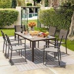 7-Piece Homall Outdoor Dining Set with Chairs