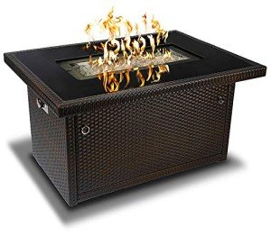 Outland Living Espresso Brown Fire Table 50,000 BTU