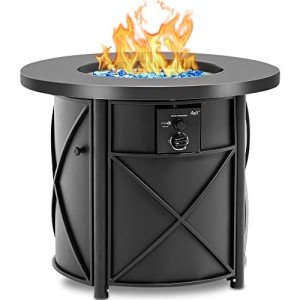 Bali Outdoors 30" Round Propane Fire Pit Table