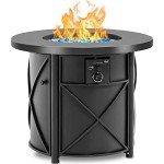 Bali Outdoors 30" Round Propane Fire Pit Table