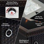 Outland Living Espresso Brown Fire Table 50,000 BTU