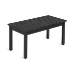 LUE BONA All-Weather Rectangle Patio Coffee Table