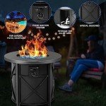 Bali Outdoors 30" Round Propane Fire Pit Table