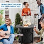 Bali Outdoors 30" Round Propane Fire Pit Table