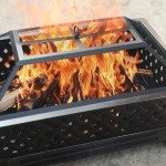 PHI VILLA Rectangular Outdoor Wood Burning Fire Pit