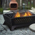 PHI VILLA Rectangular Outdoor Wood Burning Fire Pit
