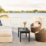 LUE BONA All-Weather Rectangle Patio Coffee Table