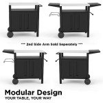XL Outdoor Grill Cart with Storage & Prep Space