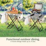 Cuisinart Portable Outdoor Prep Table & Grill Stand