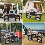 Folding Camping Kitchen Table with Organizers and Bag