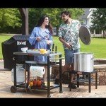 Feasto 3-Shelf Outdoor Grill and Pizza Oven Cart