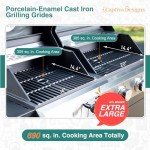 Dual Fuel BBQ Grill Combo with Side Burner