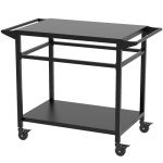 RAXSINYER Movable Outdoor Grill Cart and Prep Table