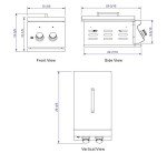 Whistler Built-In Double Side Burner for BBQs