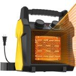 1500W Portable Electric Patio Heater with Safety Features