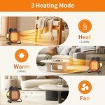 1500W Portable Outdoor Patio Heater with Safety Features