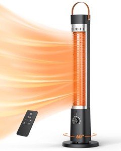 Aerozy Portable Electric Patio Heater with Remote