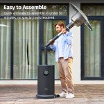 EAST OAK 55,000 BTU Propane Patio Heater with Table