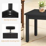 LUE BONA All-Weather Rectangle Patio Coffee Table