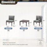 Kurapika 7-Piece Modern Metal Patio Set