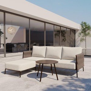 Chatter Patio Furniture Set with Round Coffee Table