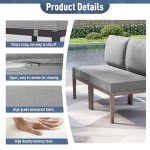 Kurapika 7-Piece Modern Metal Patio Set