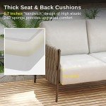 Chatter Patio Furniture Set with Round Coffee Table