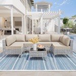 Trumbeak 7-Piece Outdoor Wicker Furniture Set