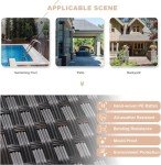 Kullavik 8-Piece Outdoor Patio Furniture Set with Fire Pit