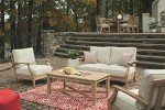 Clare View Coastal Eucalyptus Patio Loveseat, Beige