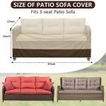 Waterproof Heavy Duty 3-Seater Patio Sofa Cover