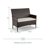 Edenbrook Bayview Outdoor Rattan Furniture Set