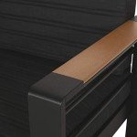 Giovanna Outdoor 3-Seater Sofa in Dark Grey